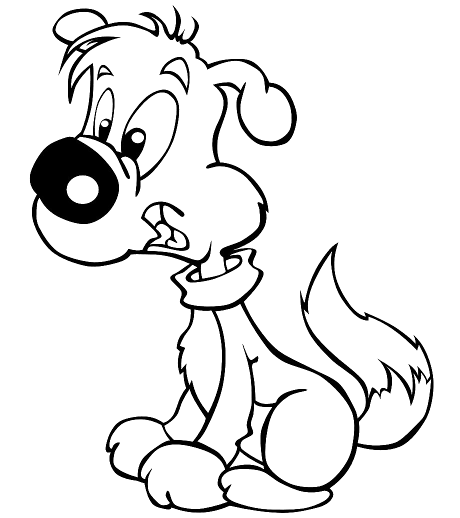 And White Puppy Black Transparent PNG Image
