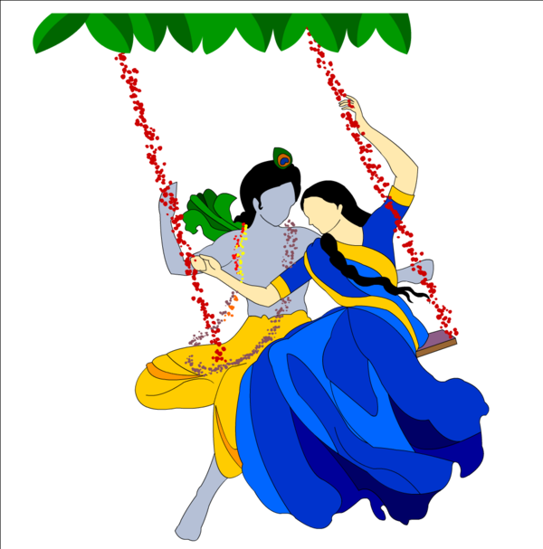 Radha Krishna Transparent PNG Image