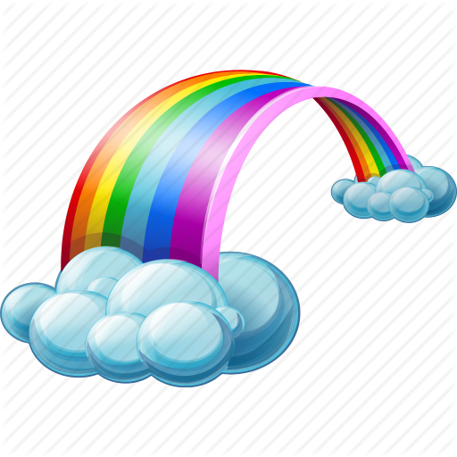 Rainbow Background Transparent PNG Image