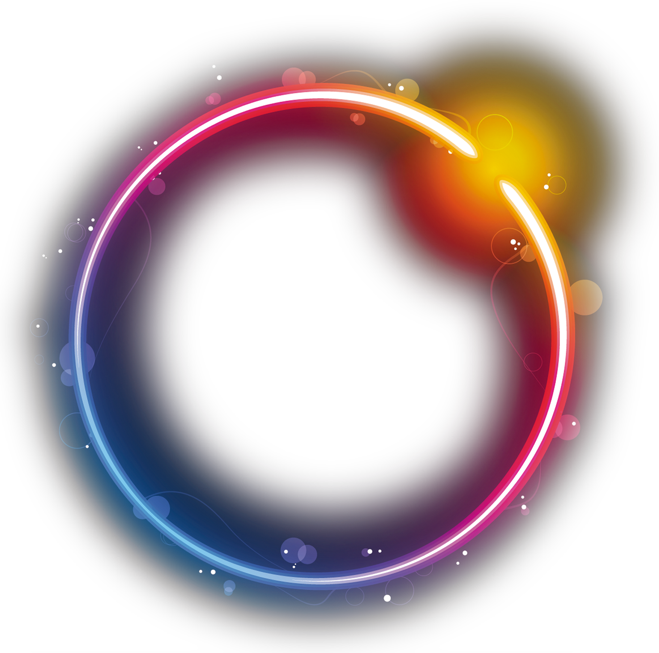 Logo Circle Star Eclipse Rainbow Transparent PNG Image