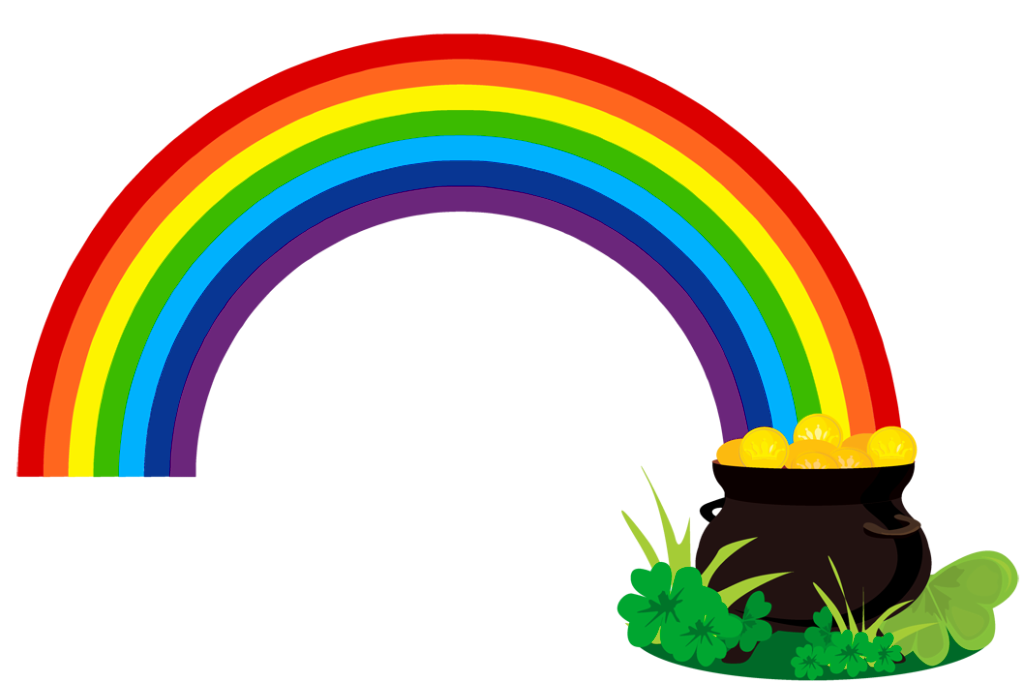Color Rainbow Sky Gold Transparent PNG Image