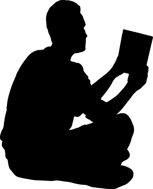 Reading Silhouette Transparent PNG Image