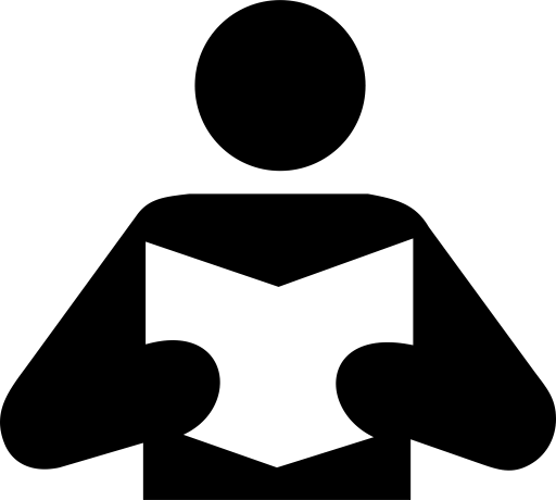 Reading Silhouette Transparent PNG Image