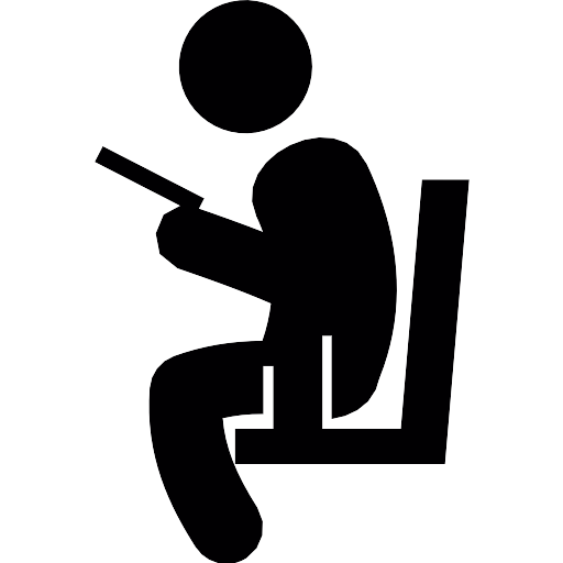 Reading Silhouette Transparent PNG Image