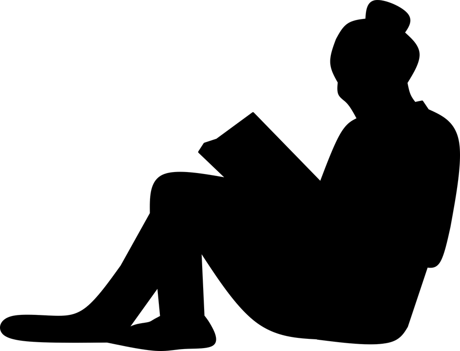 Woman Reading Transparent PNG Image