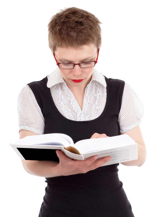 Woman Reading Transparent PNG Image