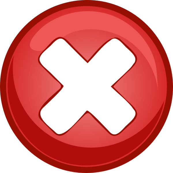 Red Cross Mark Transparent PNG Image