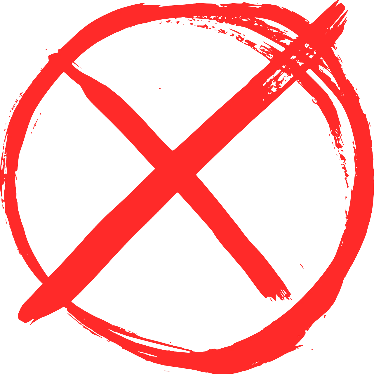 Cross Mark Transparent PNG Image