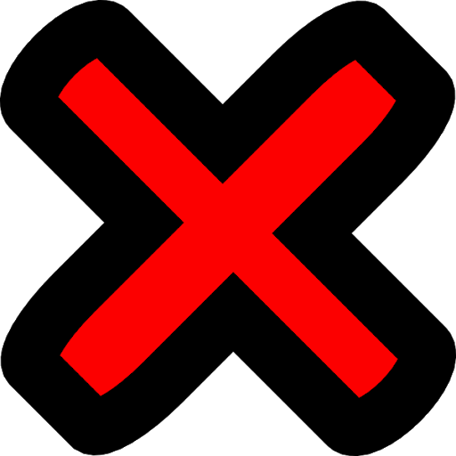Cross Mark Transparent PNG Image