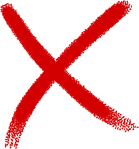 Cross Mark Transparent PNG Image