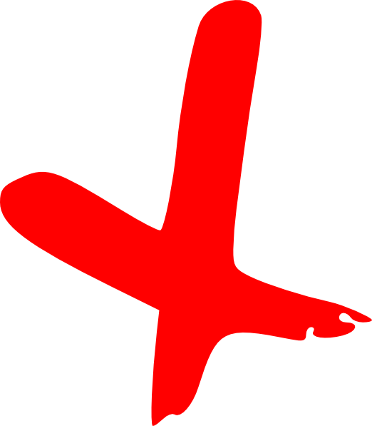 Red Cross Mark Transparent PNG Image