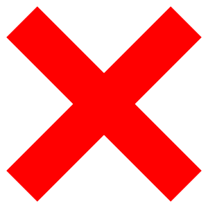 Red Cross Mark Transparent PNG Image