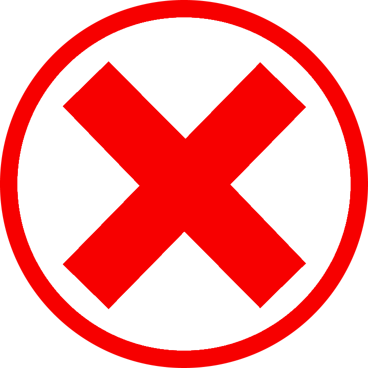 Red Cross Mark Transparent PNG Image
