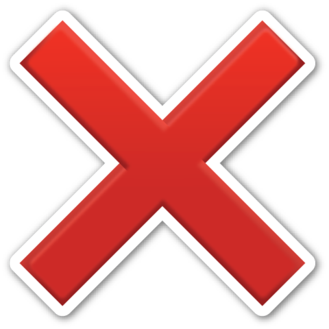 Red Cross Mark Transparent PNG Image