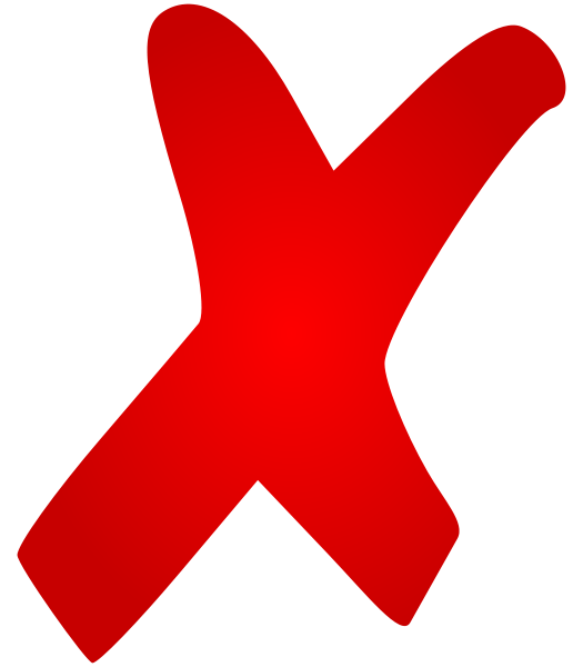 Red Cross Mark Transparent PNG Image