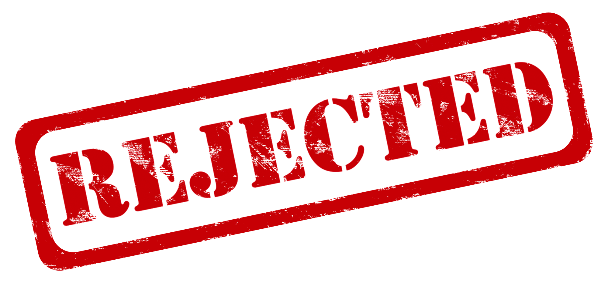 Rejected Stamp Transparent PNG Image