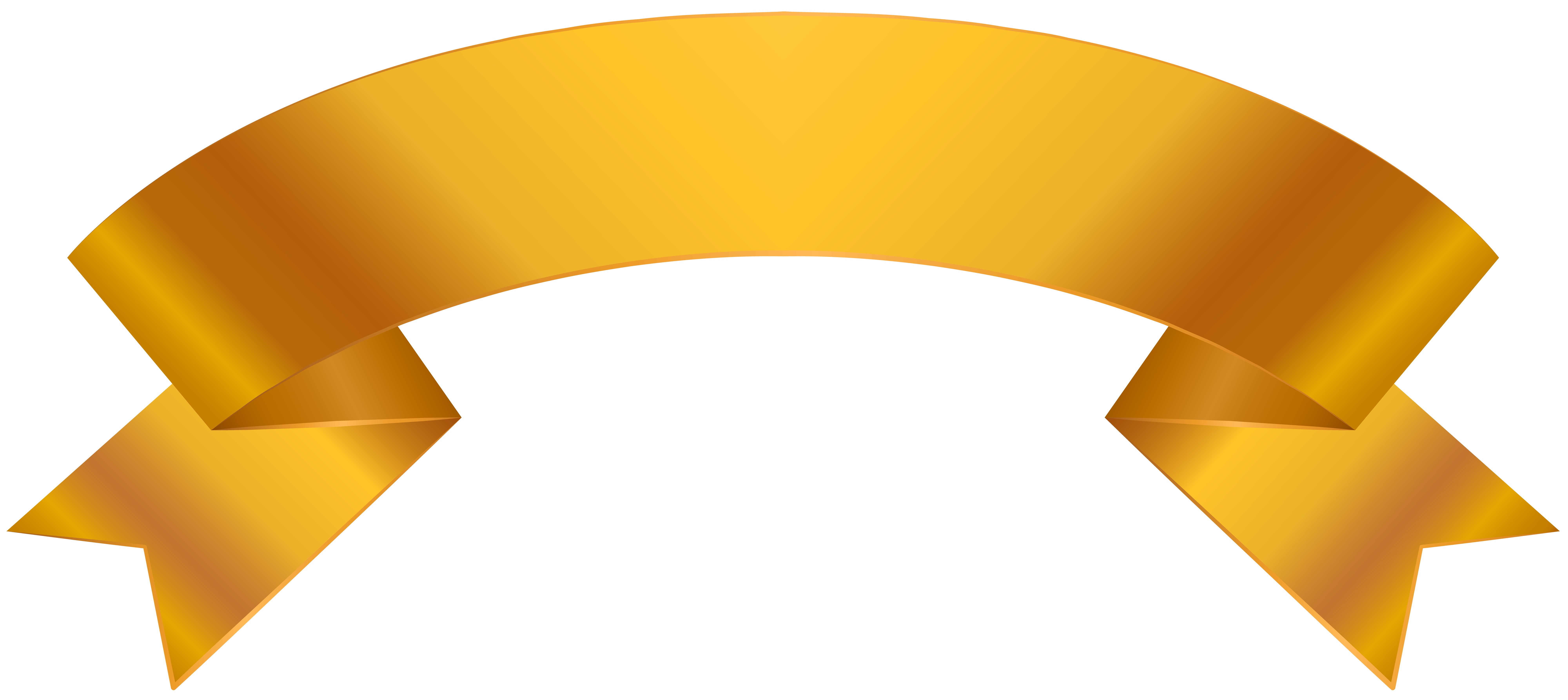 Banner Text Studio Gold Transparent PNG Image