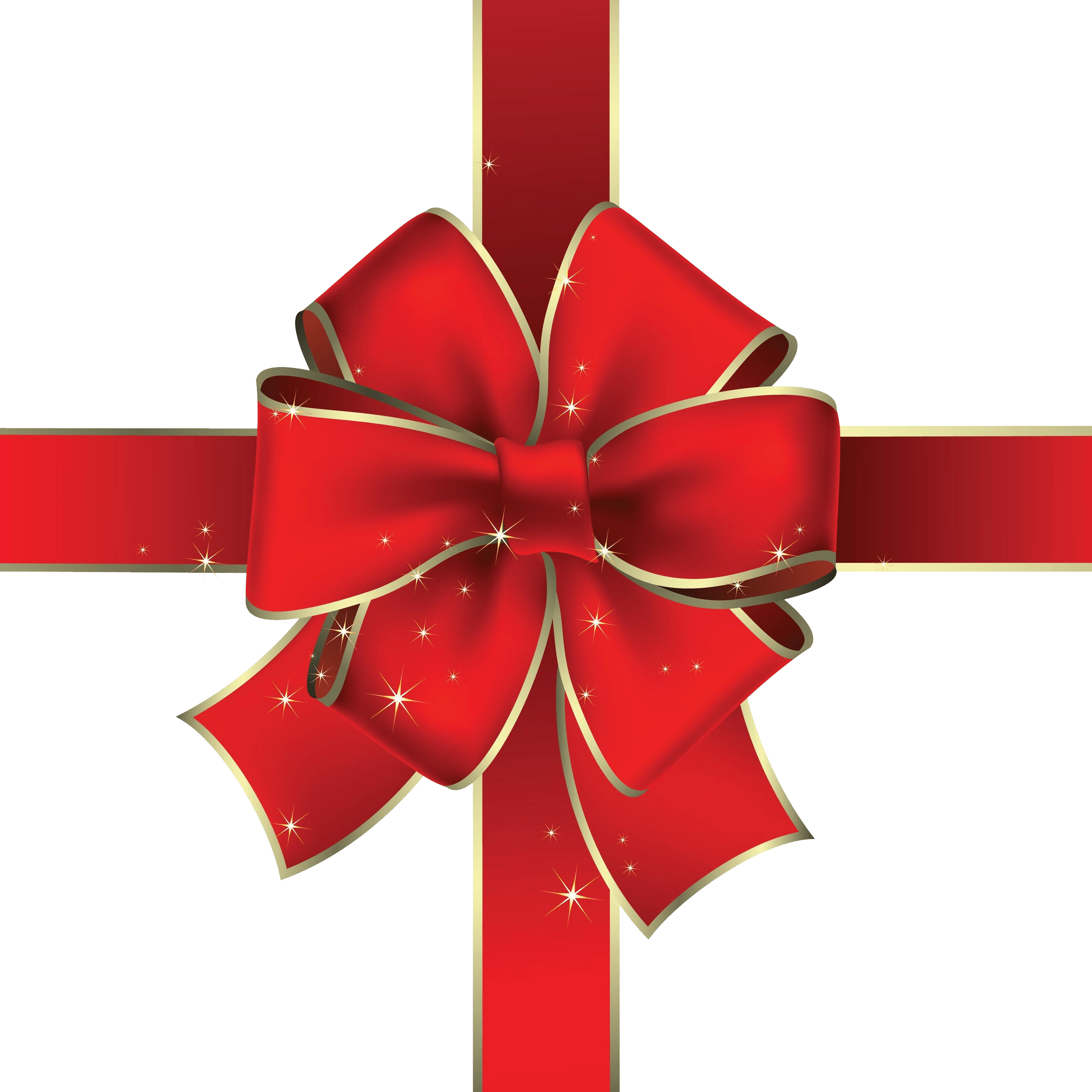 Red Gift Ribbon Transparent PNG Image
