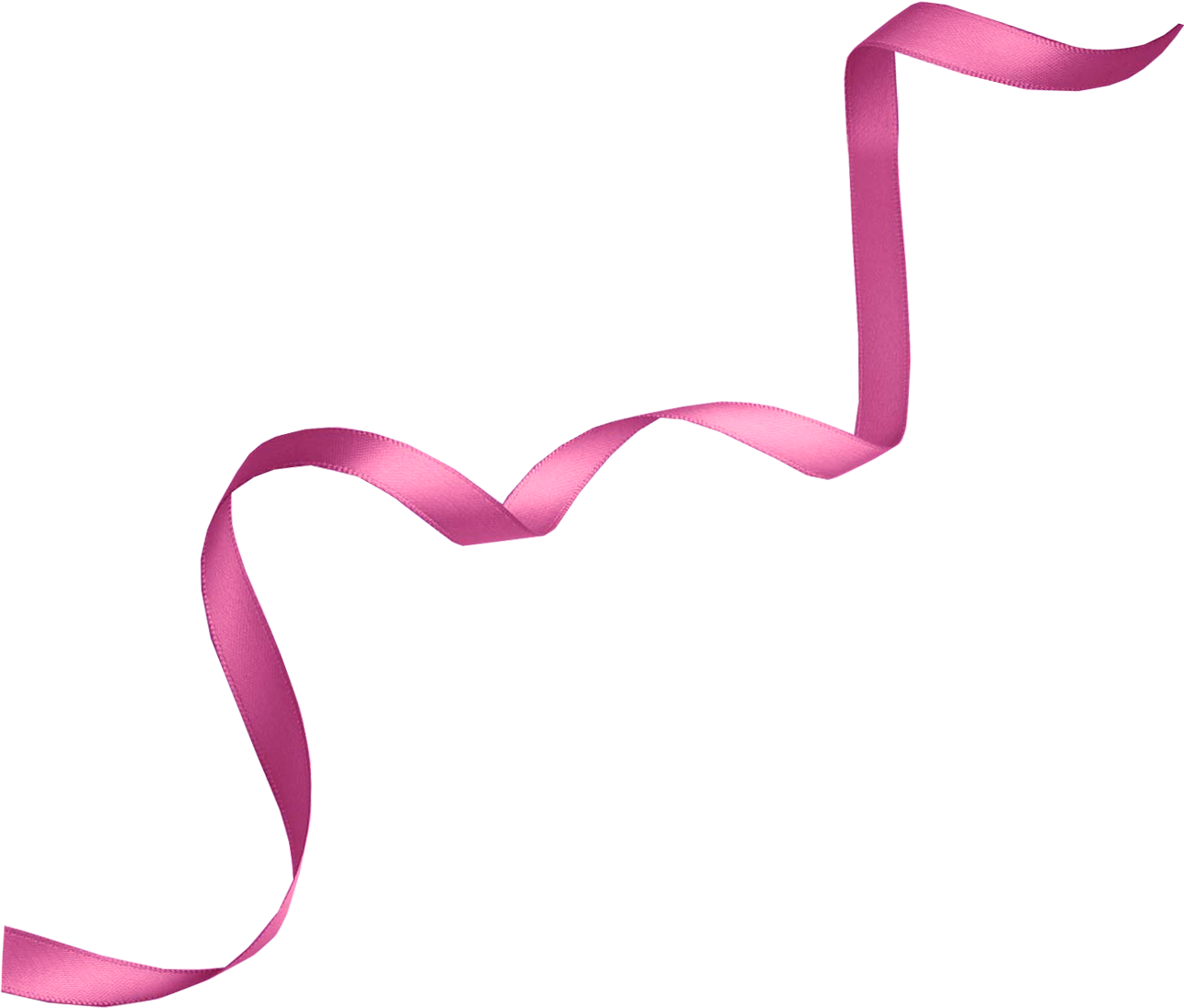 Pink Ribbon Transparent PNG Image