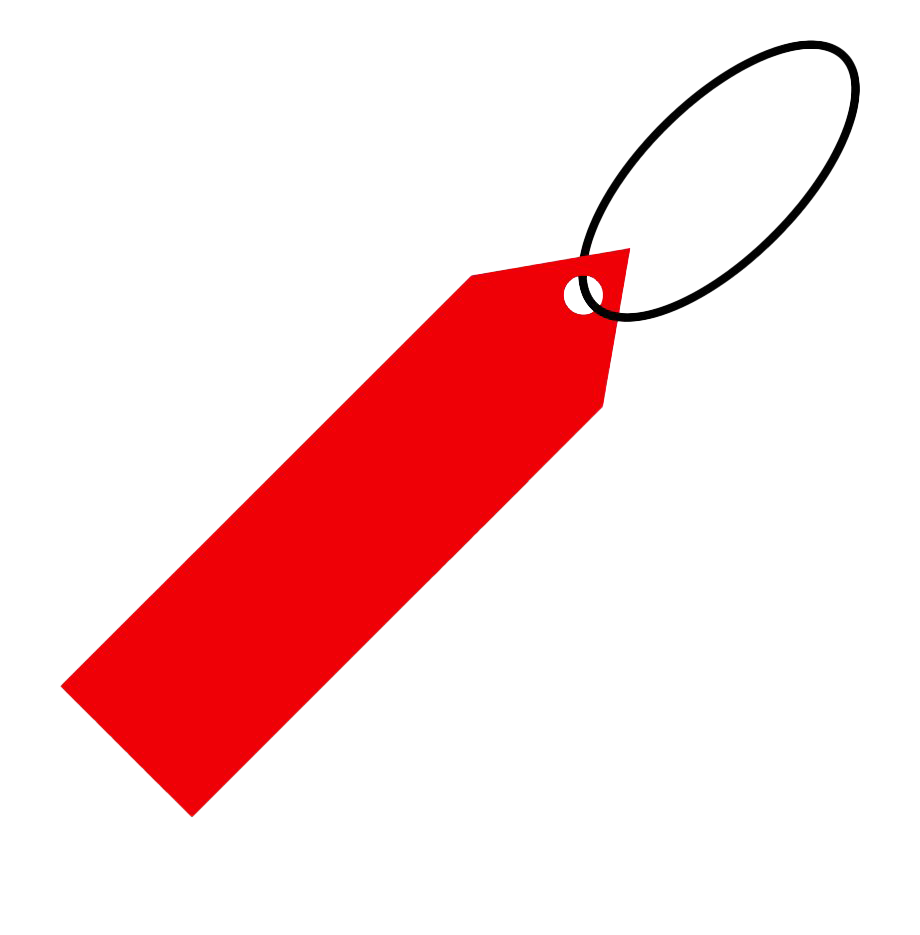 Price Tag Blank Transparent PNG Image