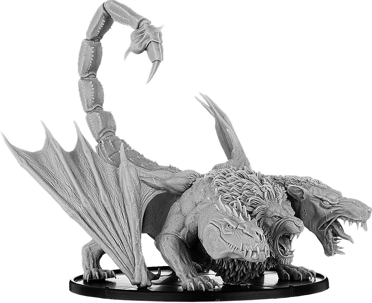 Art Monster Horror Chimera Monochrome graphy Transparent PNG Image