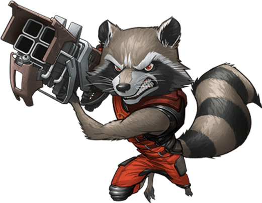 Raccoon Rocket Transparent PNG Image