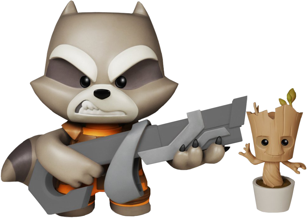 Raccoon Rocket Transparent PNG Image