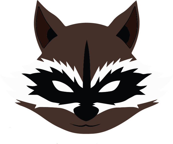 Raccoon Cartoon Rocket Transparent PNG Image