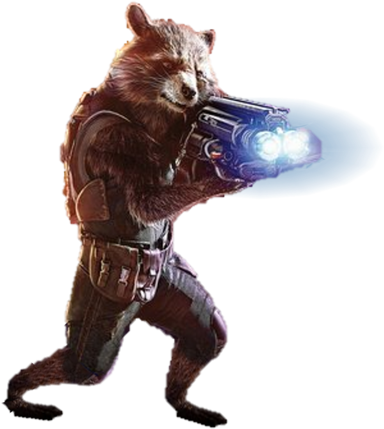Raccoon Rocket Transparent PNG Image