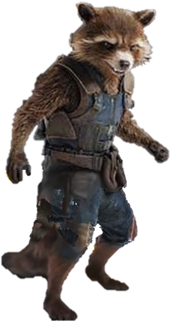 Raccoon Cartoon Rocket Transparent PNG Image