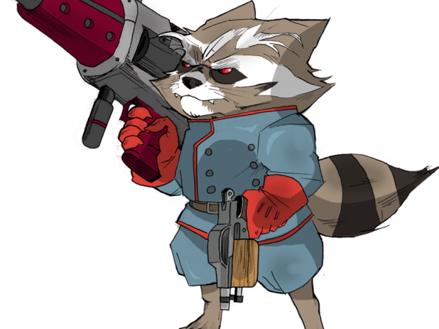 Raccoon Cartoon Rocket Transparent PNG Image