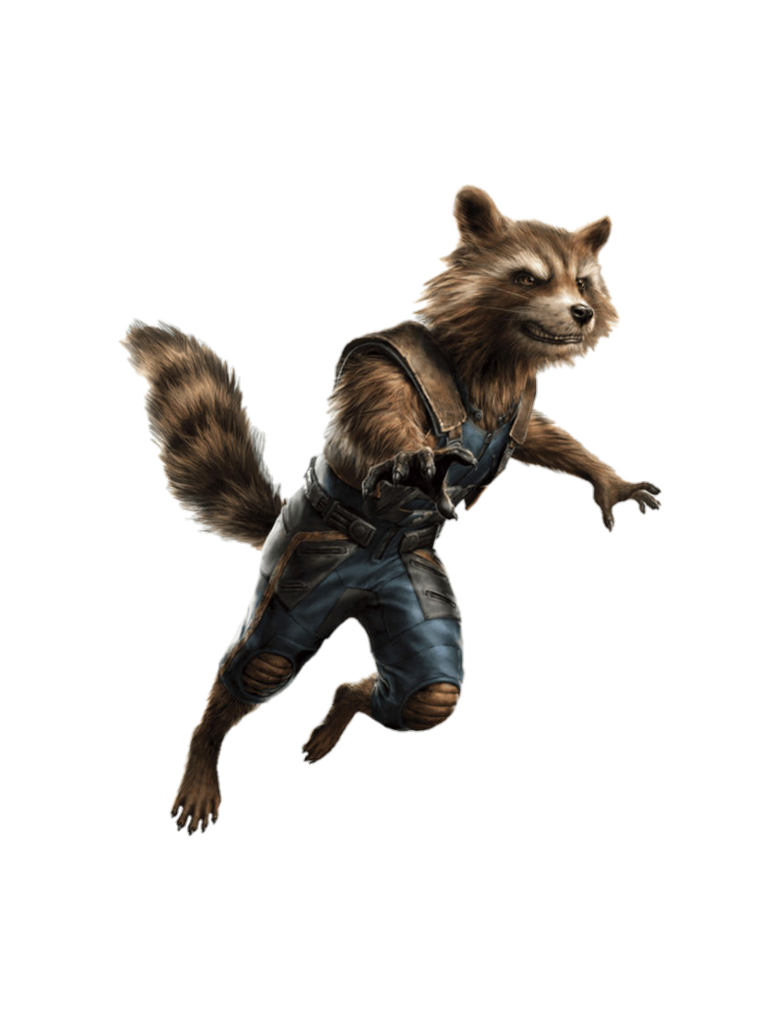 Raccoon Guardian Rocket Transparent PNG Image
