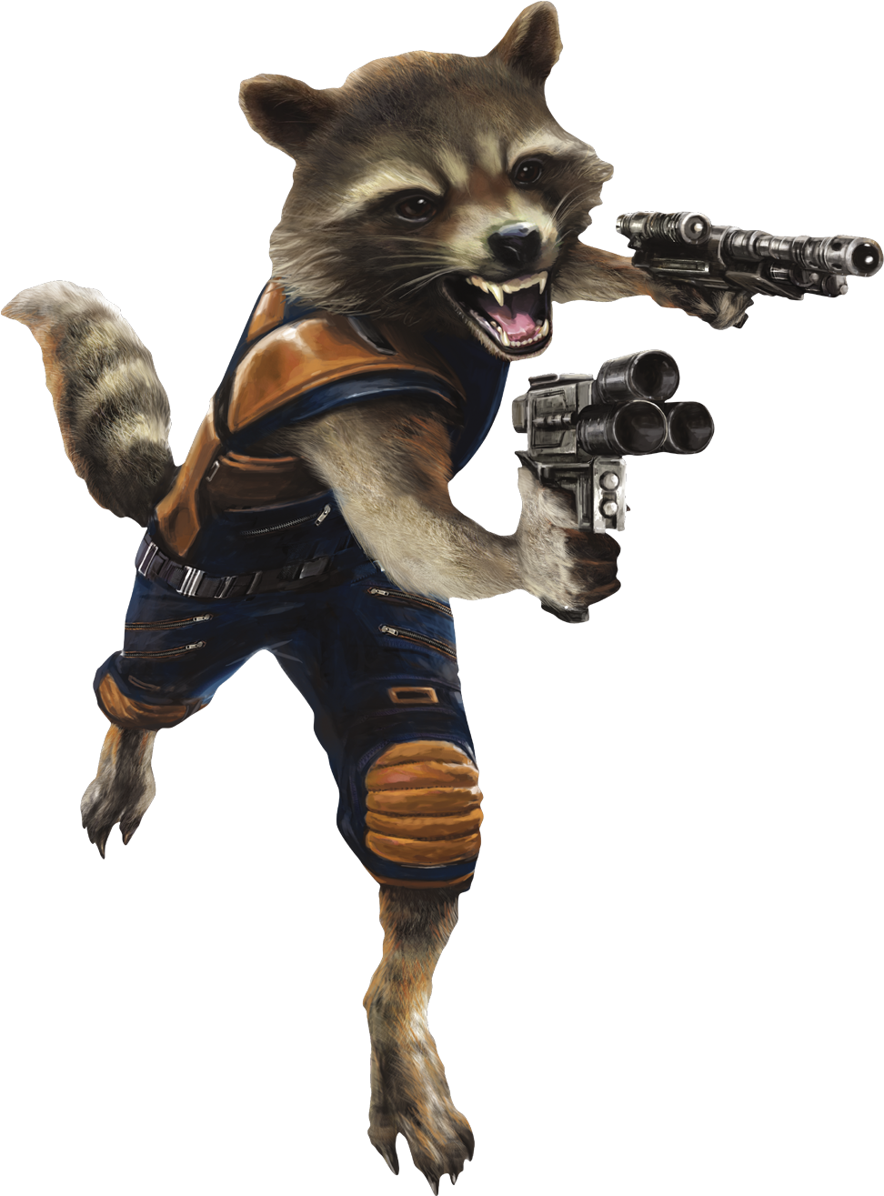 Raccoon Guardian Rocket Transparent PNG Image