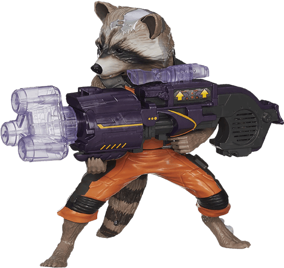 Raccoon Toy Rocket Transparent PNG Image