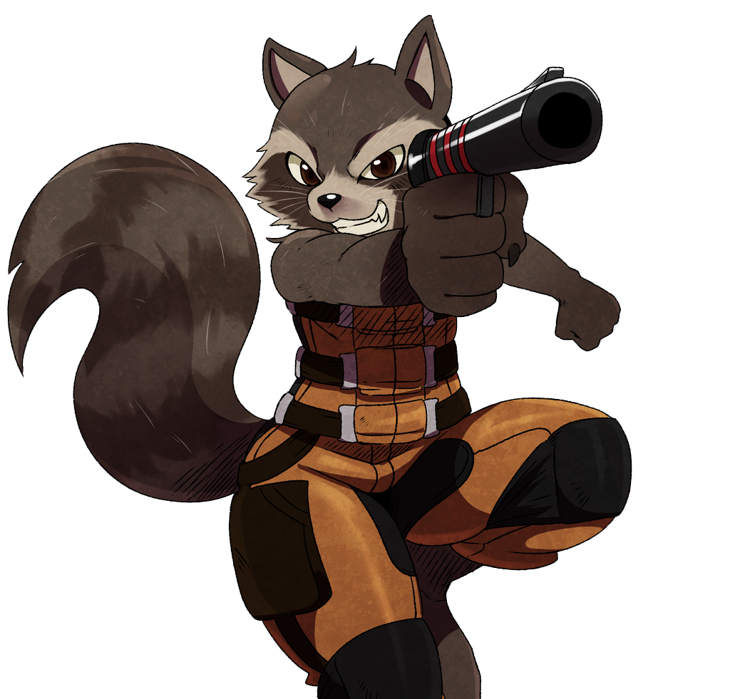 Rocket Raccoon Background Transparent PNG Image