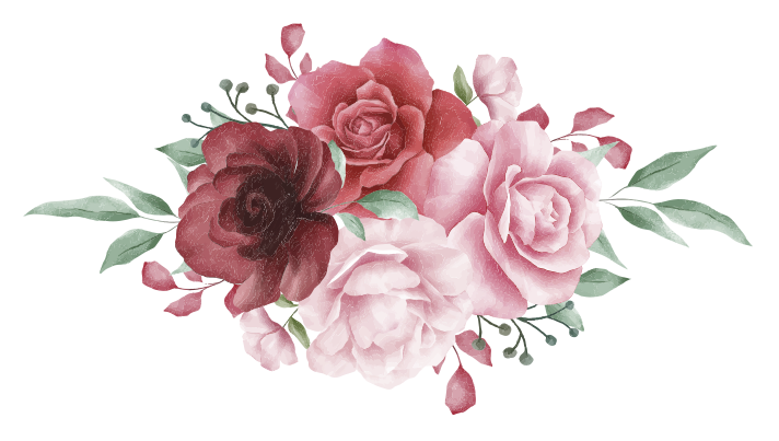 Pink Flower Light Rose Bunch Transparent PNG Image