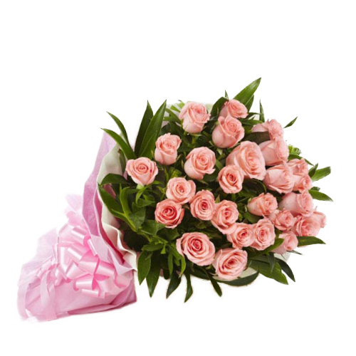 Pink Rose Flower Bunch Transparent PNG Image