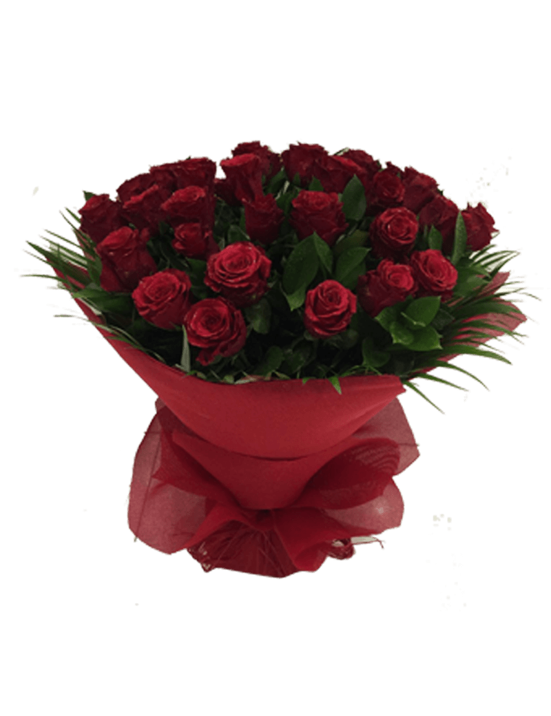 Bouquet Rose Red Transparent PNG Image