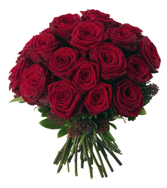 Bouquet Rose Red Transparent PNG Image