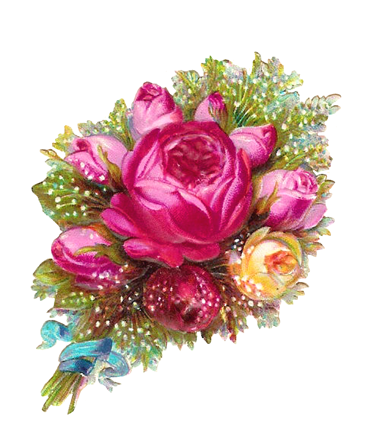 Bouquet Rose Valentine Transparent PNG Image