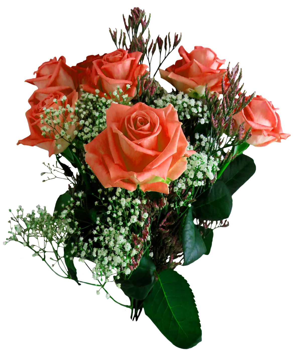 Bouquet Rose Valentine Transparent PNG Image