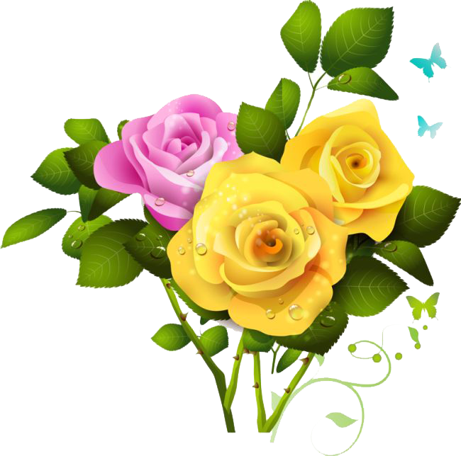Bouquet Rose Valentine Transparent PNG Image