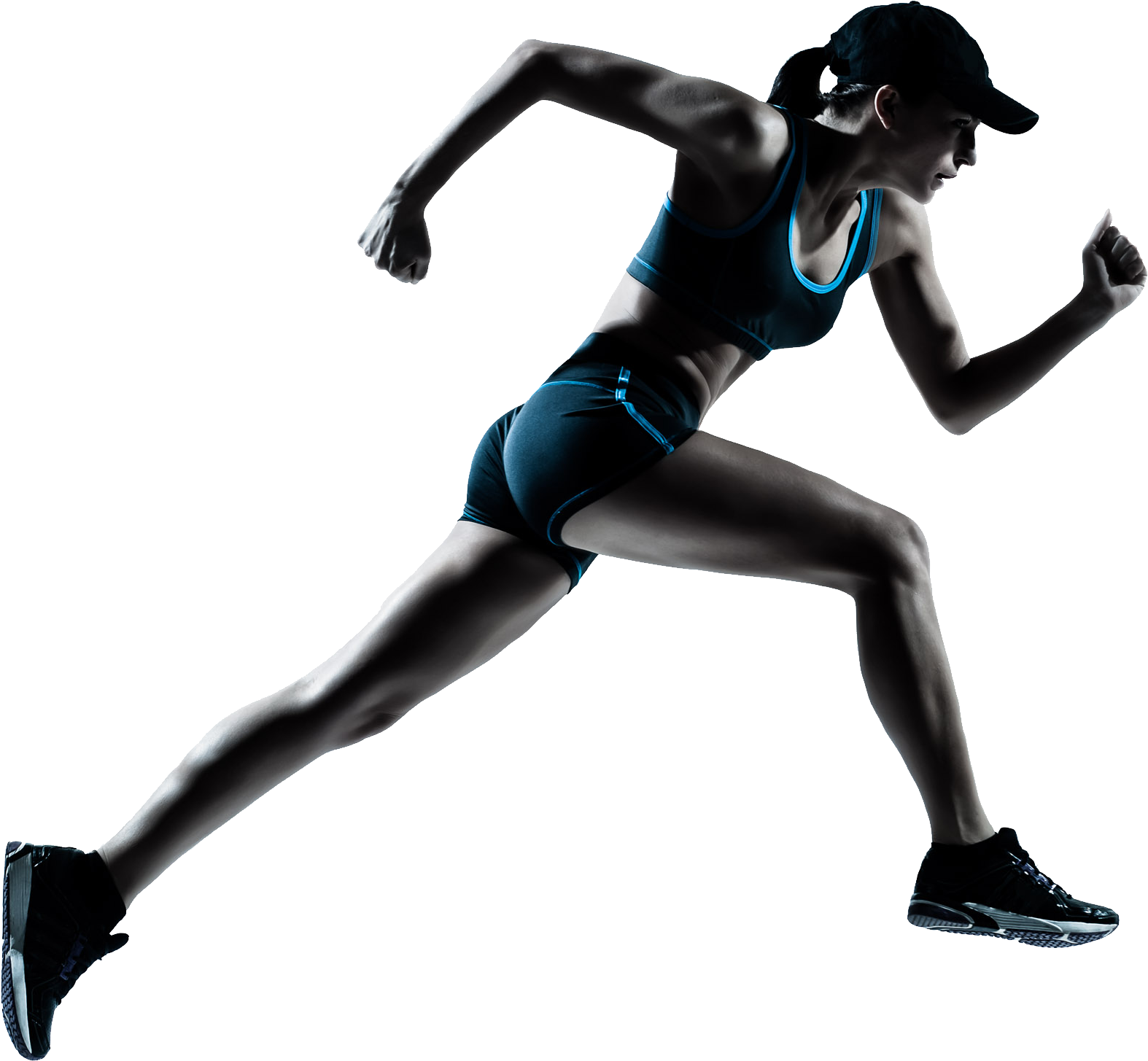 Running Athlete Female Transparent PNG Image