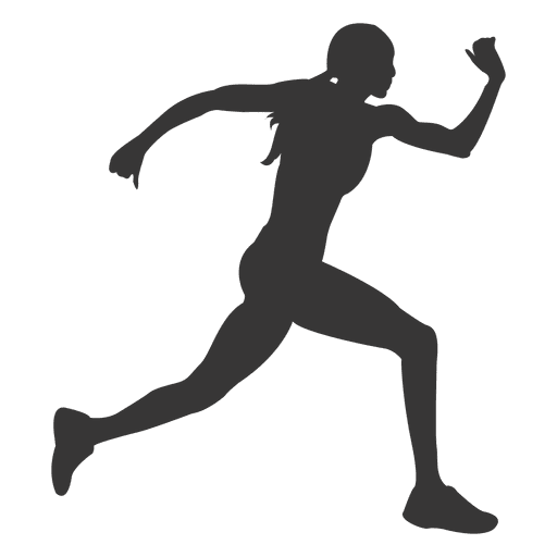 Running Athlete Female Transparent PNG Image