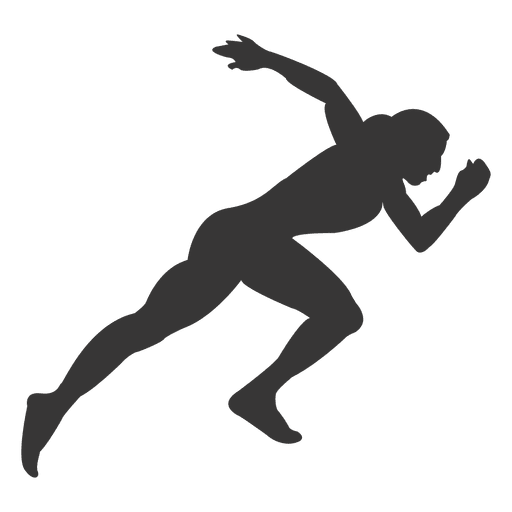 Running Athlete Female Transparent PNG Image