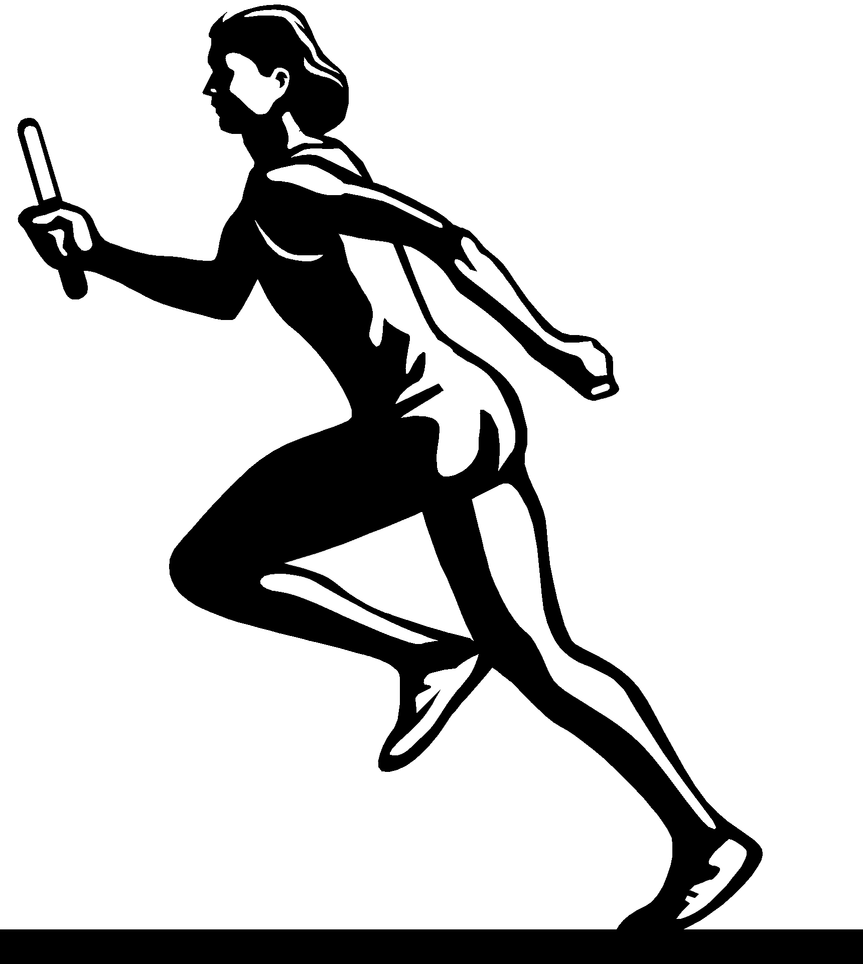 Running Athlete Female Transparent PNG Image