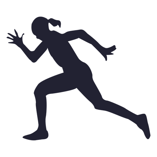 Running Athlete Female Transparent PNG Image