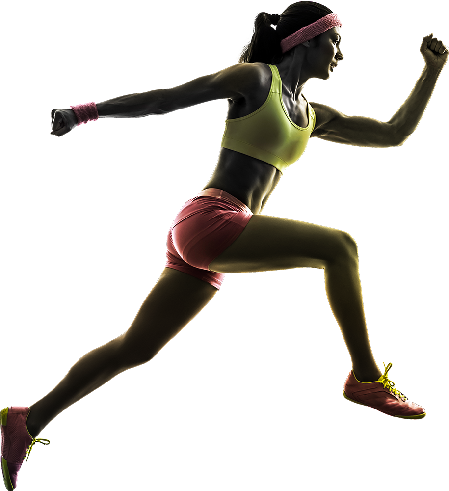 Running Athlete Female Transparent PNG Image
