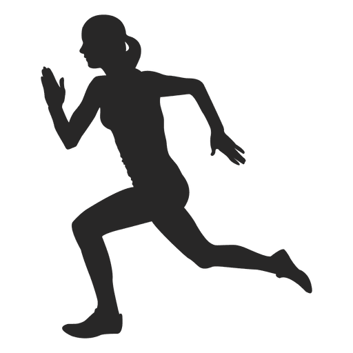 Running Athlete Female Transparent PNG Image