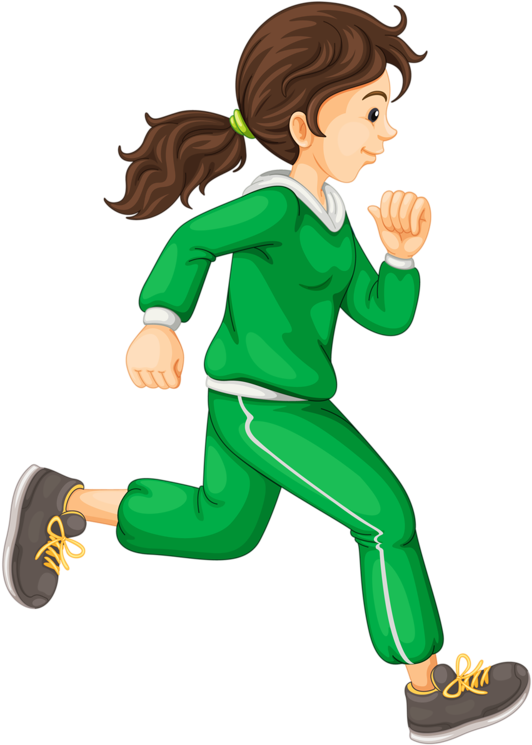 Running Athlete Female Transparent PNG Image